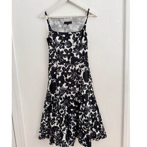 Banana Republic Black and White Floral Mini Dress